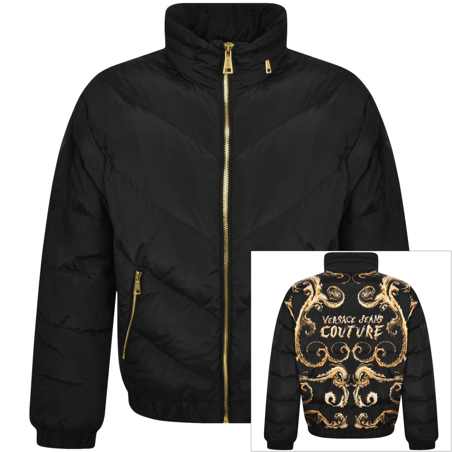 Versace Jeans Couture Logo Jacket Black Mainline Menswear